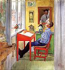 Esbjorn Doing His Homework by Carl Larsson